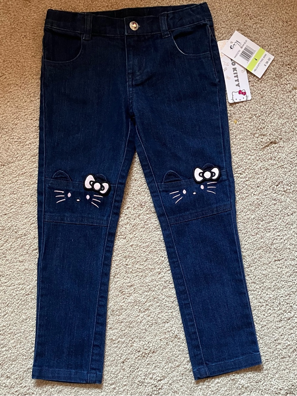 Girls Dark Hello KittyJegging Jeans size 4